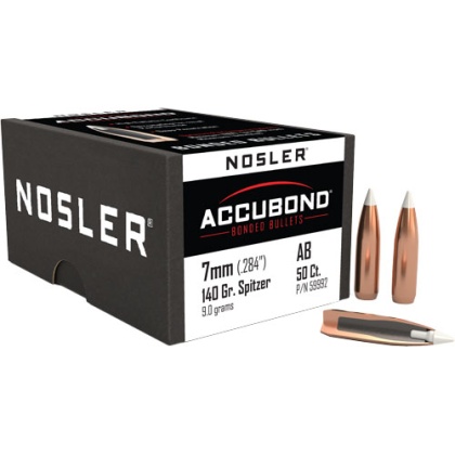 NOSLER BULLETS 7MM .284 140GR ACCUBOND 50CT