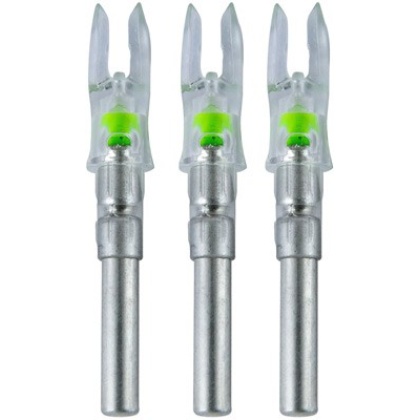 NOCKTURNAL LIGHTED NOCK S-SERIES GREEN 3/PACK