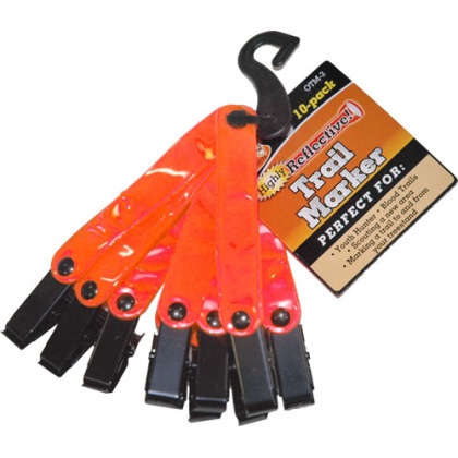 HME TRAIL MARKERS REFLECTIVE ORANGE 10PK