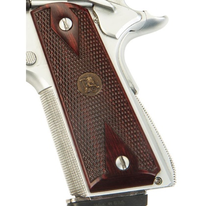 PACHMAYR ROSEWOOD GRIPS 1911 DOUBLE DIAMOND CHECKERED