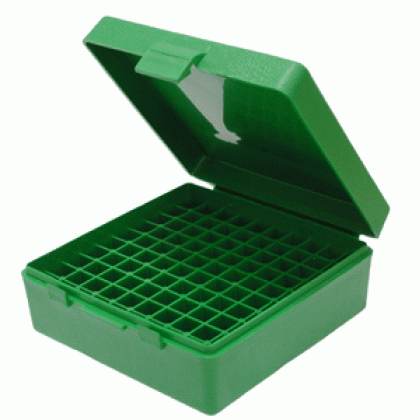 MTM AMMO BOX 38/357 100-ROUNDS GREEN