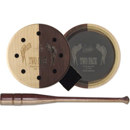 PITTMAN GAME CALLS TWO FACE GLASS POT TURKEY CALL