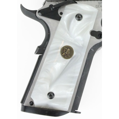 PACHMAYR GRIPS 1911 FULL SIZE WHITE PEARL SMOOTH