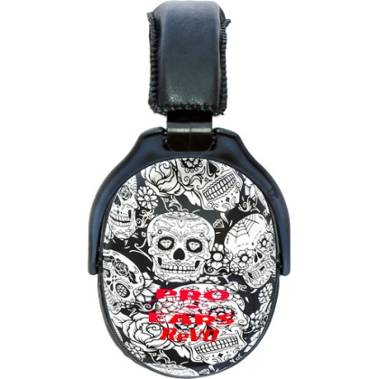 PRO EARS REVO EAR MUFF PASSIVE SKULLS PATTERN