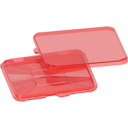 MTM PRIMER FLIPPER SQUARE RED DUAL LID CLOSURE OPTIONS