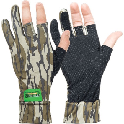 PRIMOS STRETCH FIT FINGERLESS GLOVE MOSSY OAK BOTTOMLAND