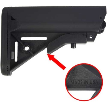 J&E 3RD GEN ARMORY SOPMOD AR15 BUTTSTOCK BLACK