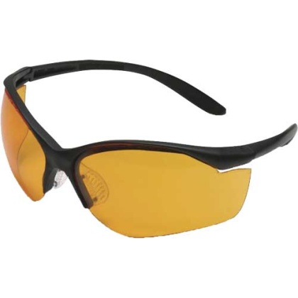 HOWARD LEIGHT VAPOR II GLASSES BLACK FRAME/ORANGE LENS