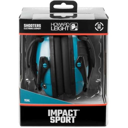 HOWARD LEIGHT IMPACT SPORT TEAL ELECTRONIC MUFF NRR22