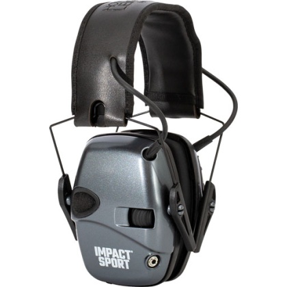 HOWARD LEIGHT IMPACT SPORT YOUTH ELECTRONIC MUFF GRAY/BLK