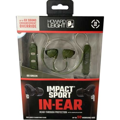 HOWARD LEIGHT IMPACT IN-EAR PASSIVE HEAR THRU TECHNOLOGY