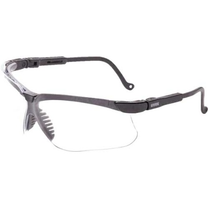 HOWARD LEIGHT GENESIS GLASSES BLACK FRAME/CLEAR LENS