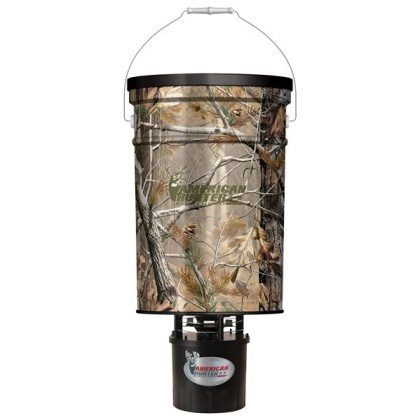 AMERICAN HUNTER FEEDER HANGING 50LB METAL HOPPER RT-AP CAMO