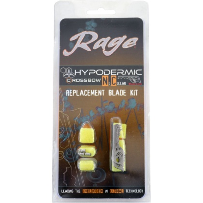 RAGE REPLACEMENT BLADES HYPODERMIC XBOW NO-COLLAR