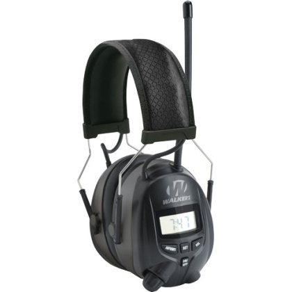 WALKERS MUFF WITH AM/FM RADIO & PHONE CONNECTION 25dB BLACK