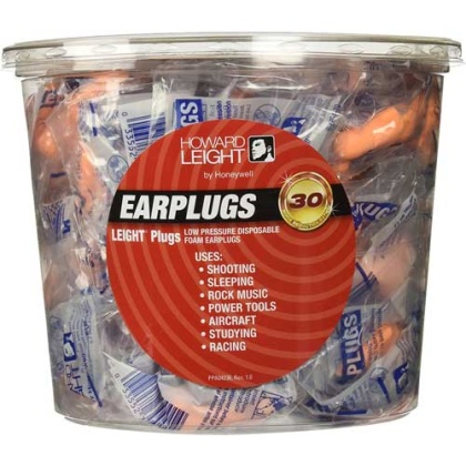 HOWARD LEIGHT LEIGHTPLUGS DISPOSABLE EAR PLUGS 100 TUB