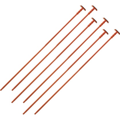 GSS ORANGE RIFLE RODS .22 CALIBER 6-PACK