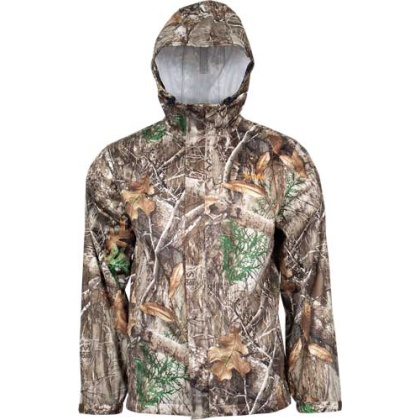 HABIT ROARING SPRINGS PACKABLE RAIN JACKET REALTREE EDGE LRGE