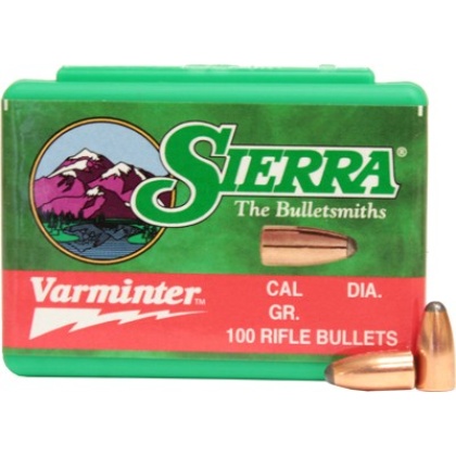 SIERRA BULLETS .22CAL .224 40GR SP 100CT