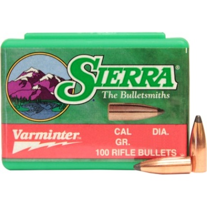 SIERRA BULLETS .22CAL .224 40GR HP 100CT