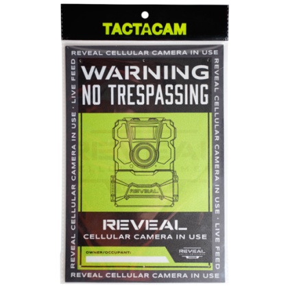 TACTACAM REVEAL NO TRESPASSING SIGN 3PK