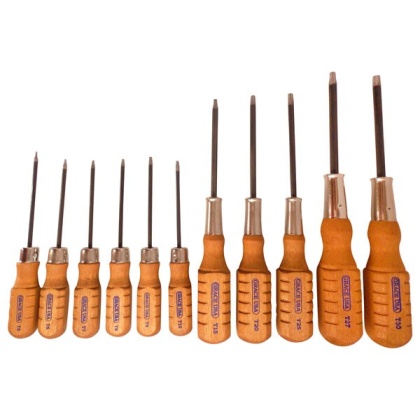 GRACE USA SCREWDRIVER SET TORX HEAD SET OF 11