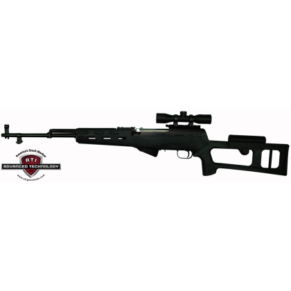 ADV. TECH. STOCK FOR SKS RIFLE FIBERFORCE STYLE BLACK SYN