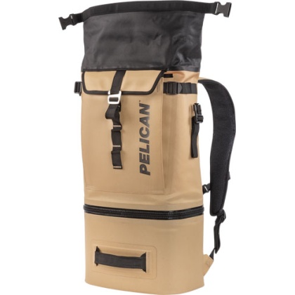 PELICAN SOFT COOLER BACKPACK COMPRESSION MOLDED COYOTE