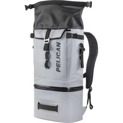 PELICAN SOFT COOLER BACKPACK COMPRESSION MOLDED GREY