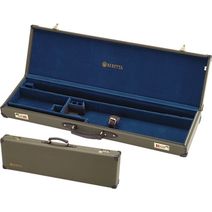 BERETTA LUGGAGE CASE FOR O/U SHOTGUNS CANVAS/LEATHER LODEN