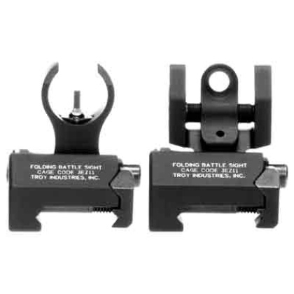 TROY BATTLESIGHT SET MICRO HK STYLE FOLDING BLACK