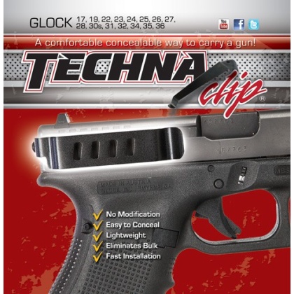 TECHNA CLIP HANDGUN RETENTION CLIP FOR GLOCK EXCEPT 42/43