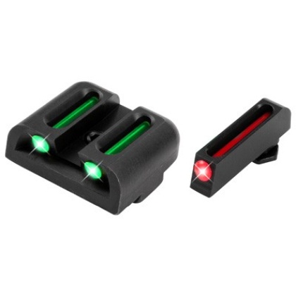 TRUGLO SIGHT SET FIBER OPTIC FOR GLOCK .45/10MM SET