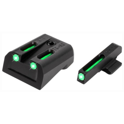 TRUGLO SIGHT SET KIMBER PISTOL TRITIUM/FIBER OPTIC GREEN