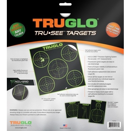 TRUGLO TRU-SEE REACTIVE TARGET 5 BULL 12-PACK