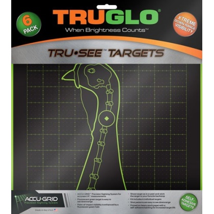 TRUGLO TRU-SEE REACTIVE TARGET TURKEY 6-PACK