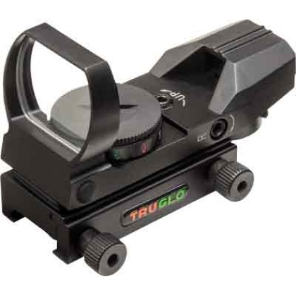 TRUGLO PANORAMIC SIGHT 4-RETICLE RED/GREEN BLACK