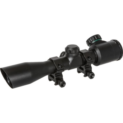 TRUGLO CROSSBOW SCOPE 4X32 BLACK WITH RINGS