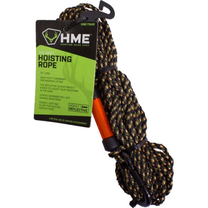 HME HOIST ROPE THE MAXX W/CARABINER 25\' 1EA