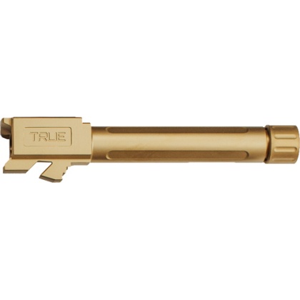 TRUE PRECISION FOR GLOCK 17 BARREL THREADED GOLD TIN