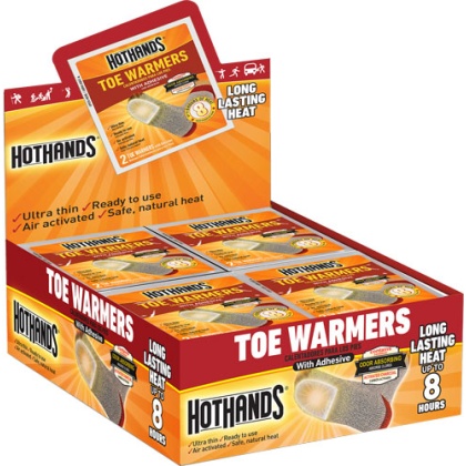 HOTHANDS TOE WARMERS 40 PAIR 8 HOUR W/ ADHESIVE