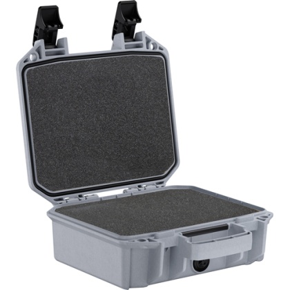 PELICAN VAULT SMALL PISTOL CASE W/ FOAM GHOST GRAY