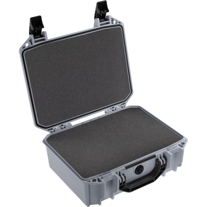 PELICAN VAULT MEDIUM PISTOL CASE W/ FOAM GHOST GRAY