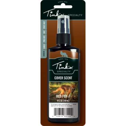 TINKS COVER SCENT RED FOX URINE 4FL OUNCES SPRAY BOTTLE