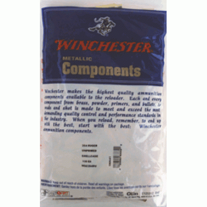 WINCHESTER UNPRIMED CASES 204 RUGER 100 PACK 20PK/CS