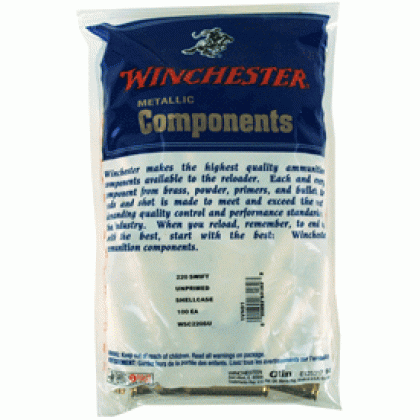 WINCHESTER UNPRIMED CASES 220 SWIFT 100 PACK 20PK/CS