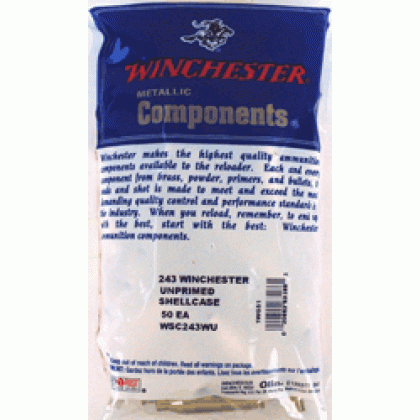 WINCHESTER UNPRIMED CASES 243 WIN 50 PACK 20PK/CS