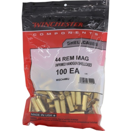 WINCHESTER UNPRIMED CASES 44 REM MAG 100 PACK 20PK/CS