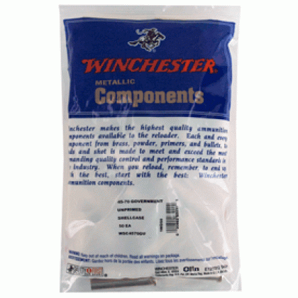 WINCHESTER UNPRIMED CASES 45-70 GOVT 50 PACK 20PK/CS