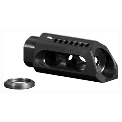 YHM SLANT MUZZLE BRAKE/COMP .308 5/8X24 THREADS